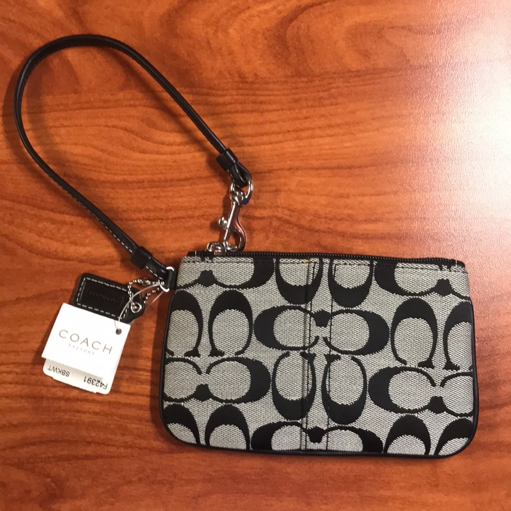 Coach Signature Skinny Wristlet